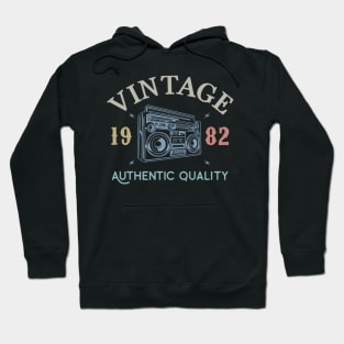 37 Years Old 1982 Vintage 37th Birthday Anniversary Gift Hoodie